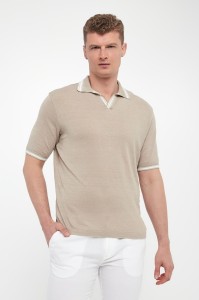 Polo męskie lniane PAUL&SHARK