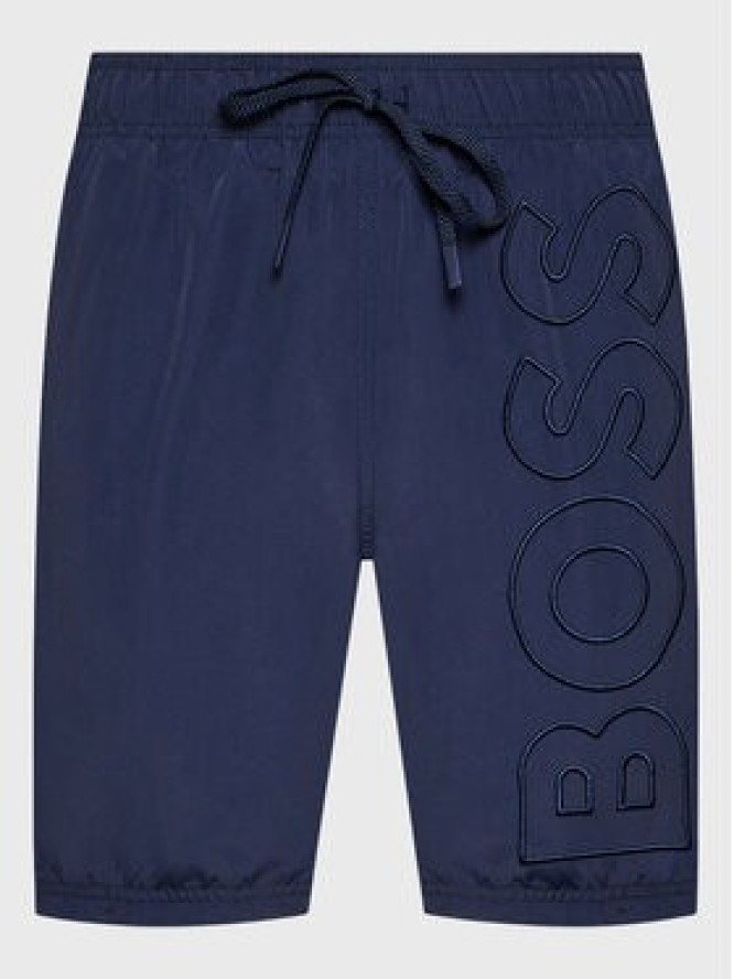 Boss Szorty kąpielowe Whale 50469329 Granatowy Regular Fit