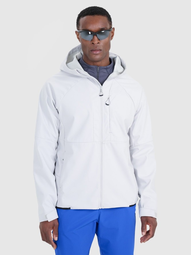 4F Kurtka softshell wiatroodporna membrana 10000 męska - szara XL