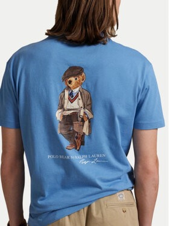 Polo Ralph Lauren T-Shirt 710P00084001 Niebieski Custom Slim Fit