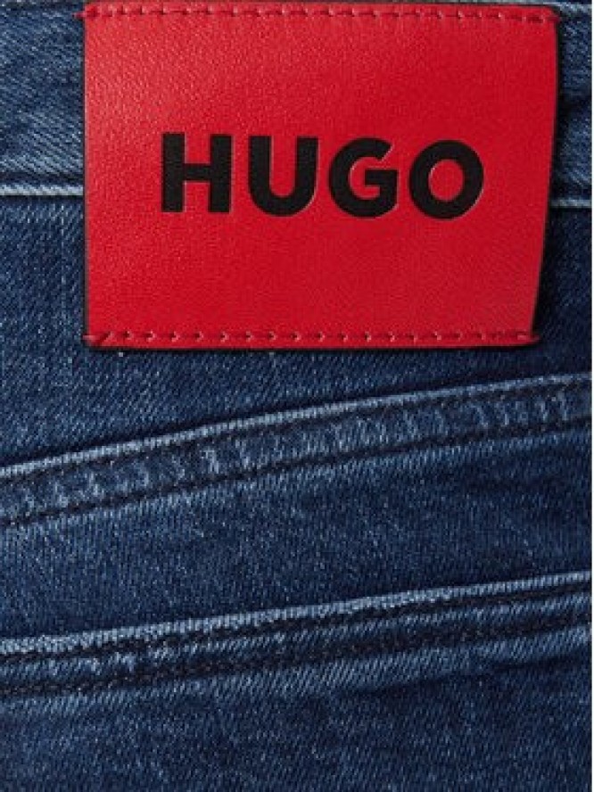 HUGO Jeansy 50542689 Granatowy Slim Fit