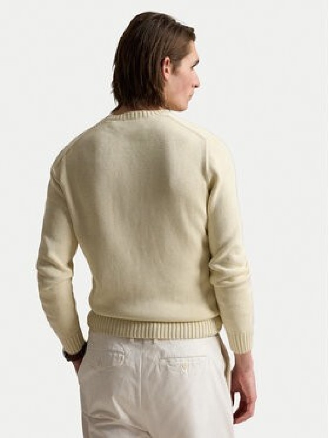 Polo Ralph Lauren Sweter 710810846035 Écru Regular Fit