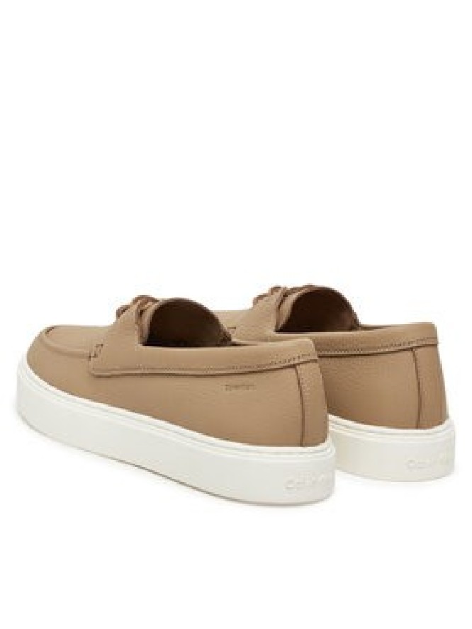 Calvin Klein Mokasyny Hybrid Lace Up Boat Lth HM0HM01812 Brązowy