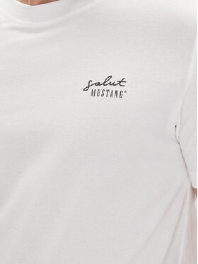 Mustang T-Shirt Austin 1016280 Biały Regular Fit