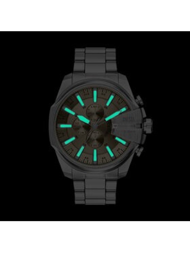 Diesel Zegarek Mega Chief Slim DZ4702 Srebrny