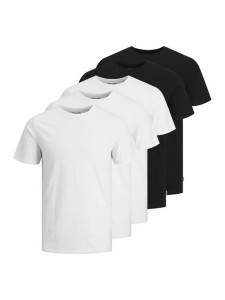 Jack & Jones Komplet 5 t-shirtów Basic 12191190 Kolorowy Regular Fit