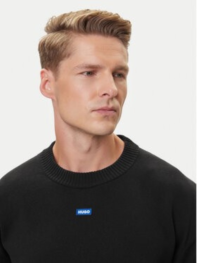 HUGO Sweter San Casey-CP 50543784 Czarny Relaxed Fit