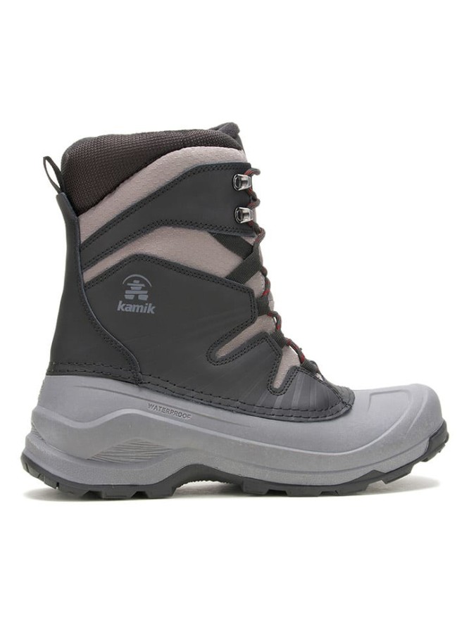 Kamik Kozaki zimowe "Iceland" w kolorze czarno-szarym rozmiar: 42