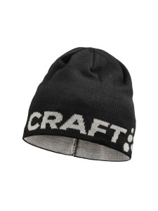 craft czapka Adv Nordic Training Merino Logo z wełny i akrylu – Black-Ghost