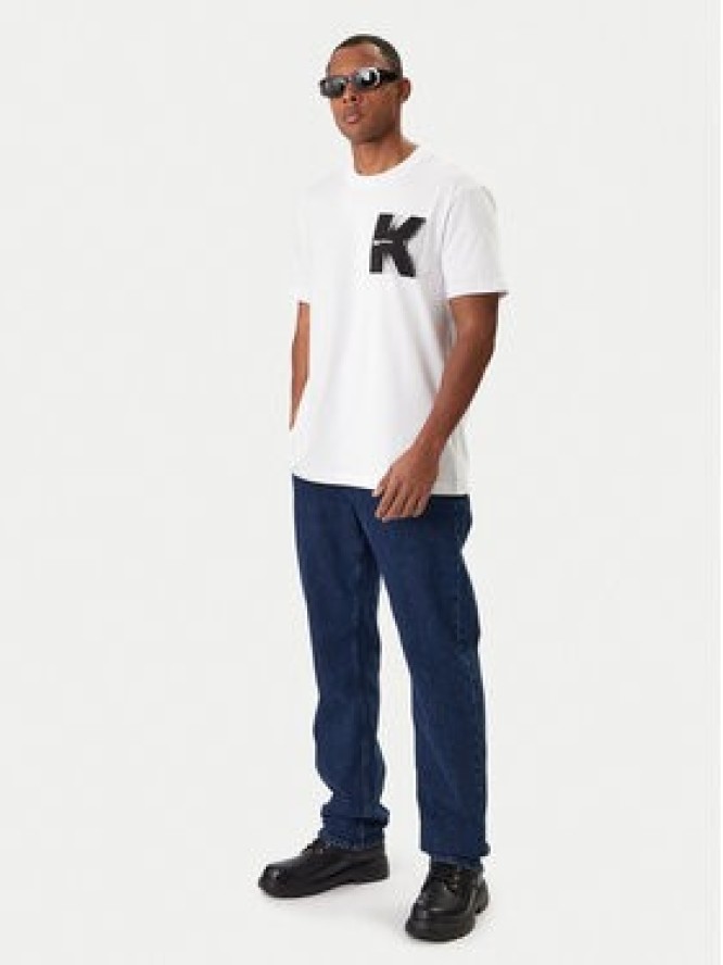 Karl Lagerfeld Jeans T-Shirt B1M17066 Biały Regular Fit