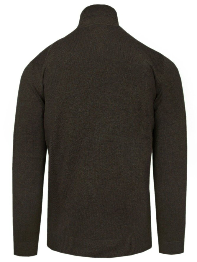 Golf Męski Bawełniany - Adriano Guinari - Ciemny Brąz