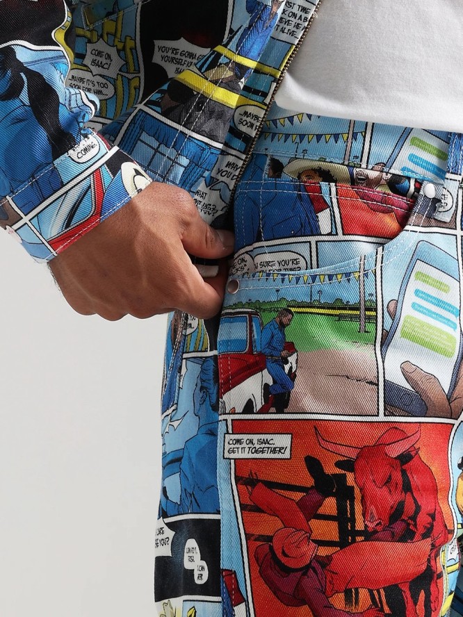 WRANGLER 13MWZ MĘSKIE SPODNIE JEANSOWE COMIC BOOK W13ZBC18M 112325285