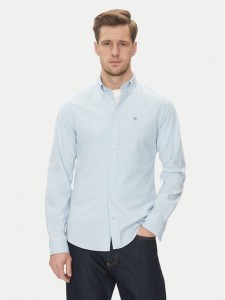 Gant Koszula Oxford 3230115 Błękitny Slim Fit