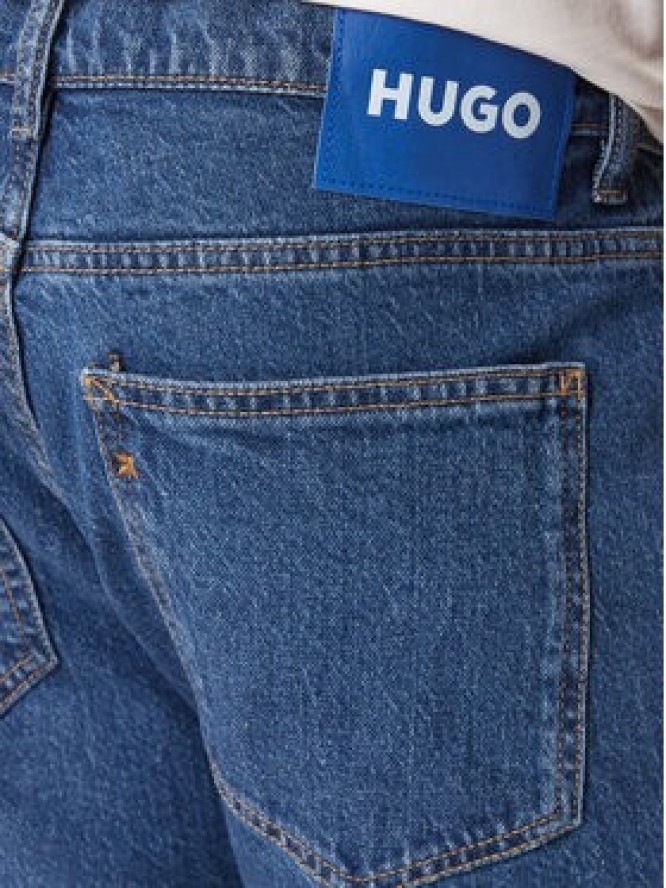 HUGO Jeansy Zane 50551886 Granatowy Skinny Fit