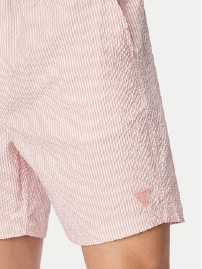 Guess Szorty kąpielowe F6GT11 WN342 Różowy jasny Regular Fit