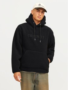 Jack & Jones Bluza Frederiksberg 12263011 Czarny Loose Fit