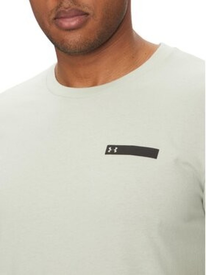 Under Armour T-Shirt Strip Logo 1390203 Écru Relaxed Fit