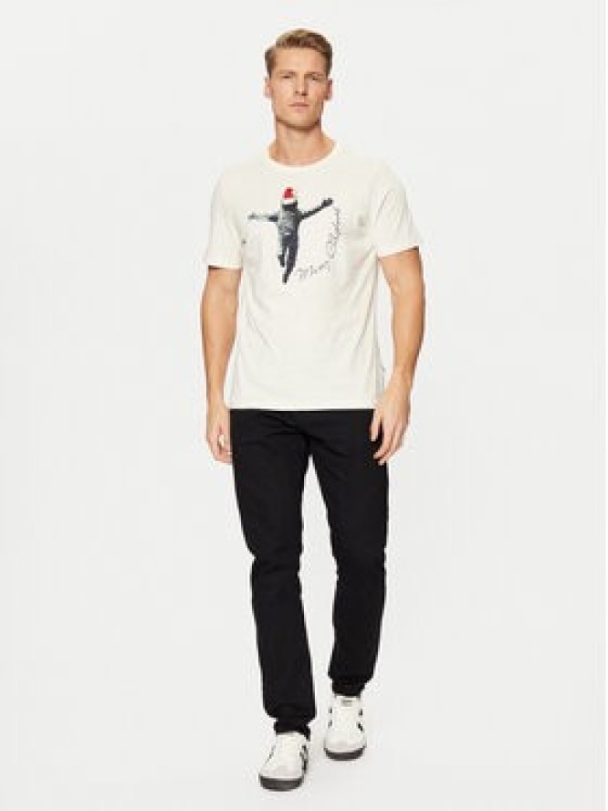 Blend T-Shirt 20717591 Écru Regular Fit