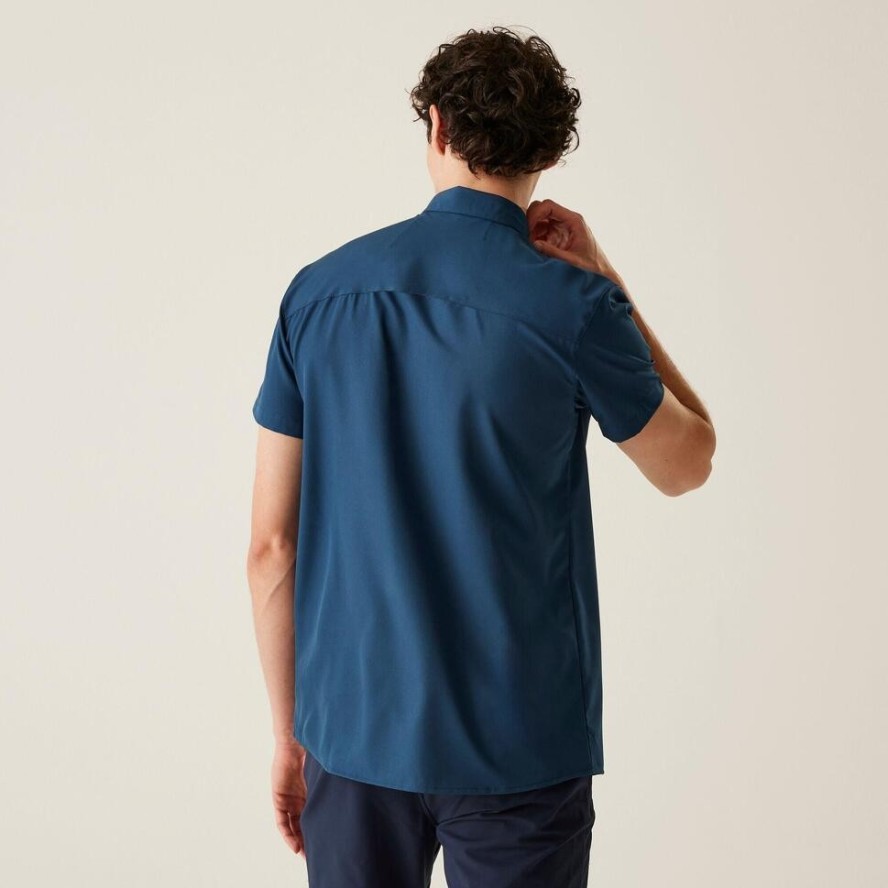 Travel Packaway męska koszula z krótkim rękawem