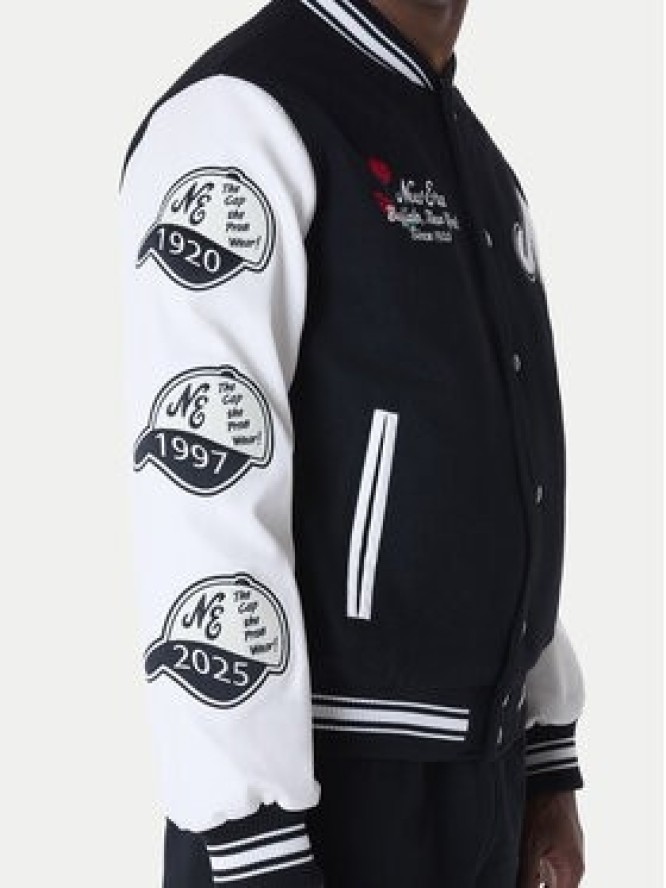 New Era Kurtka bomber Essential Black Varsity 60596264 Czarny Regular Fit