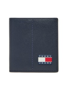 Tommy Jeans Portfel Tjm Heritage Leather Cc & Coin AM0AM13408 Granatowy