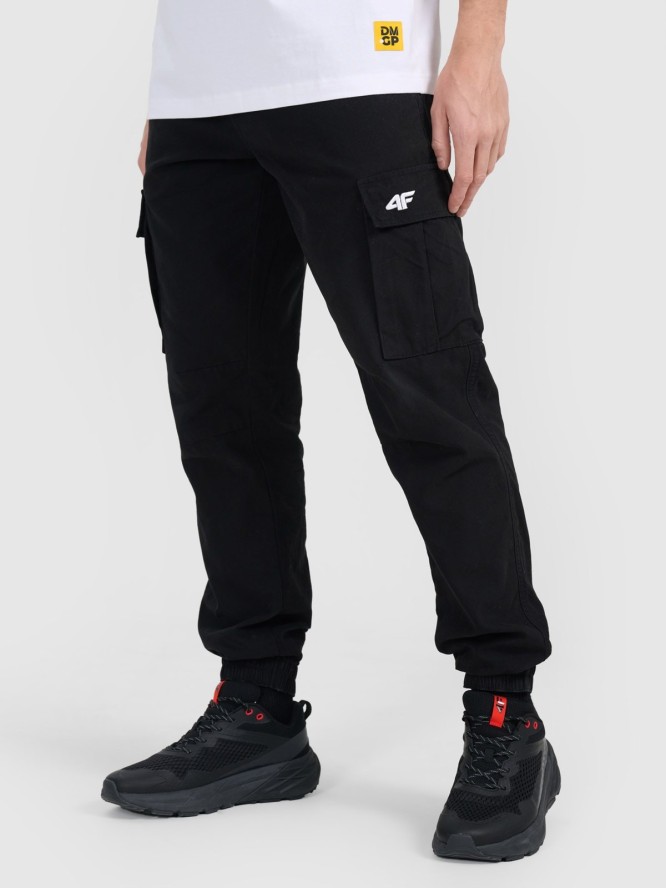 4F Spodnie casual cargo uniseks 4F x Drift Masters - czarne S