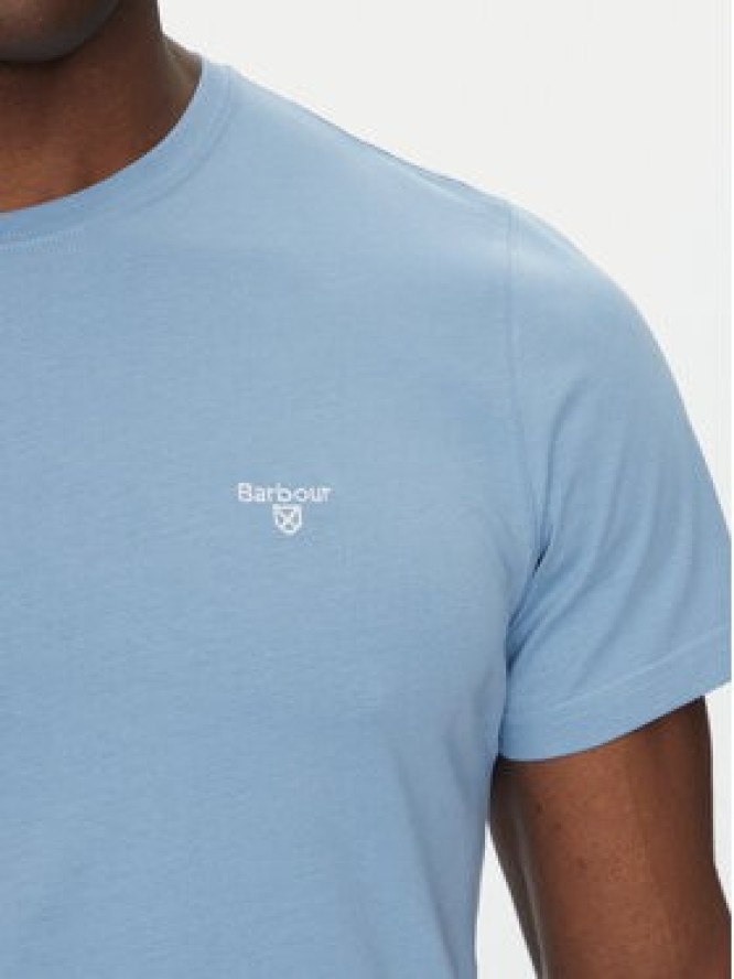 Barbour T-Shirt Essential Sports MTS0331BL33 Niebieski Tailored Fit