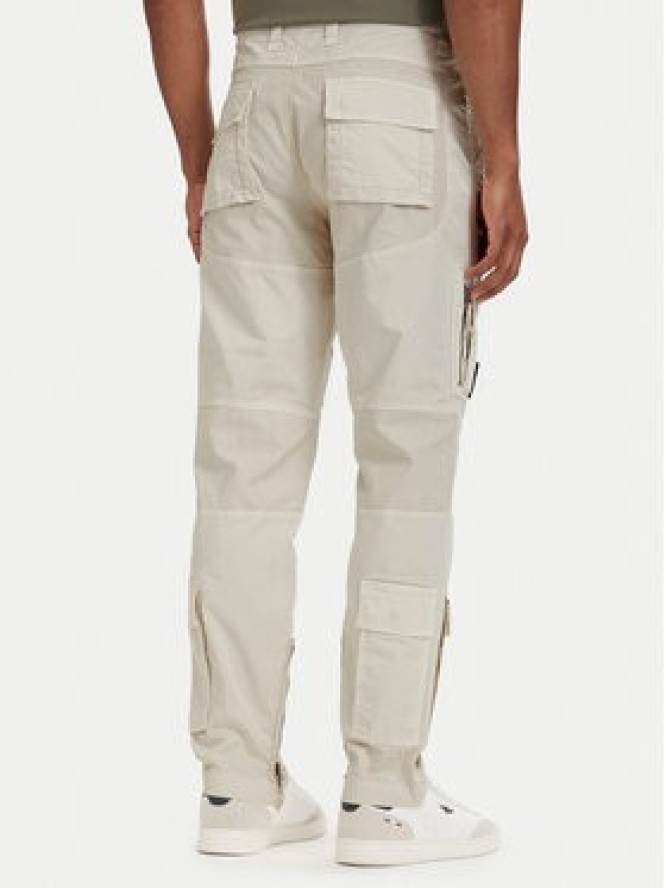 Aeronautica Militare Spodnie cargo Iconic Anti-G 261PA1387UCT01493 Beżowy Regular Fit