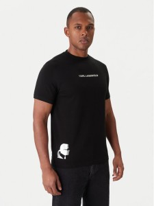 KARL LAGERFELD T-Shirt 755403 554235 Czarny Slim Fit
