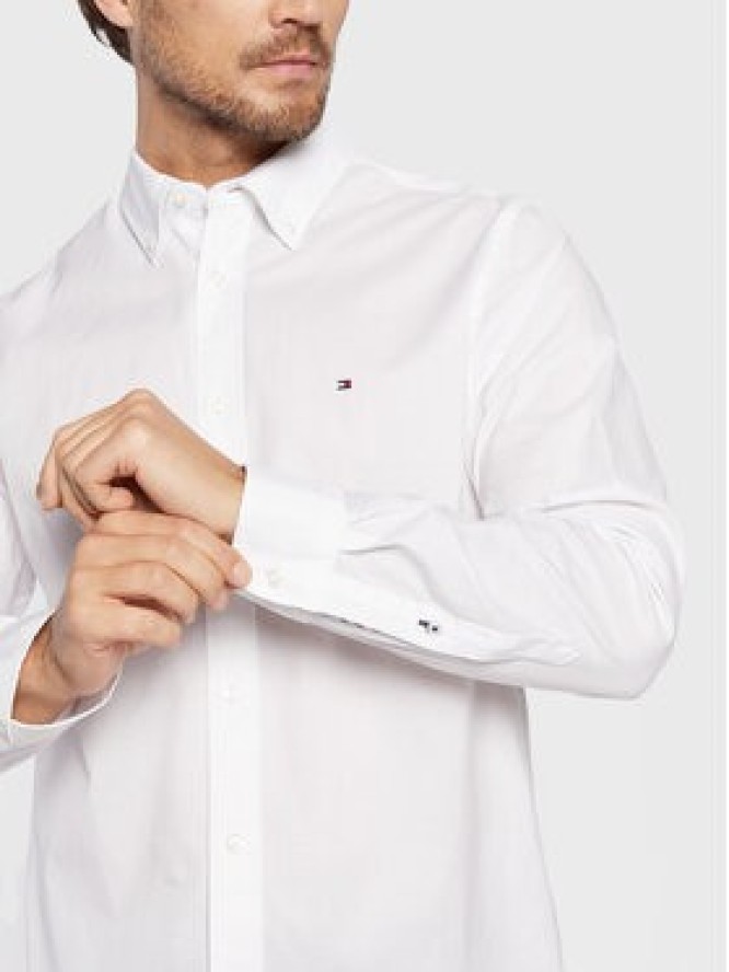 Tommy Hilfiger Koszula Core Flex Poplin MW0MW25035 Biały Regular Fit