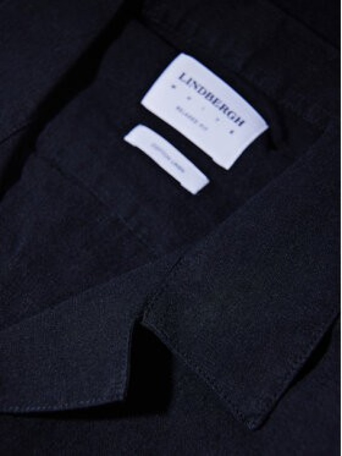 Lindbergh Koszula 30-203319 Czarny Relaxed Fit