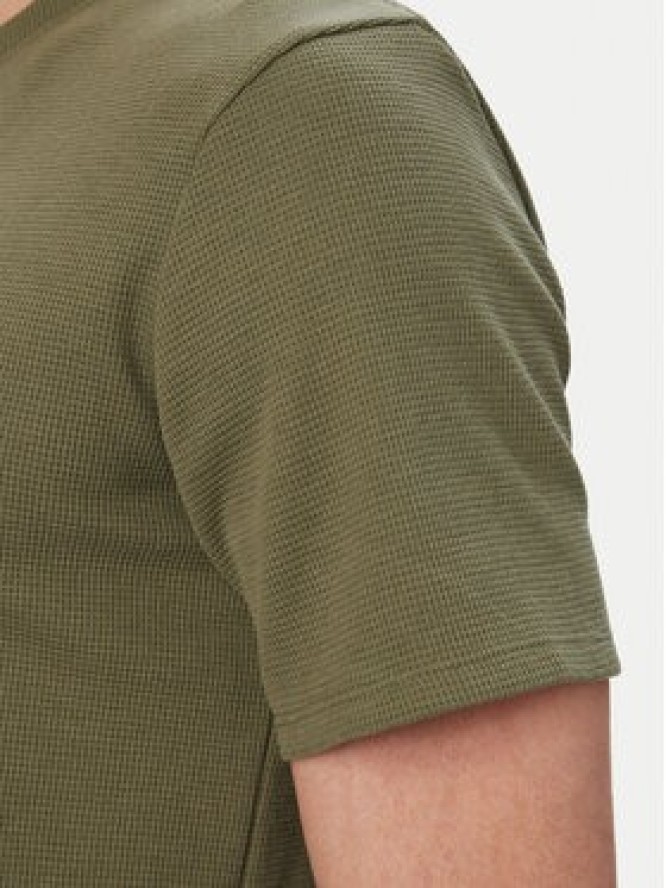 BOSS T-Shirt Waffle 50535891 Zielony jasny Regular Fit