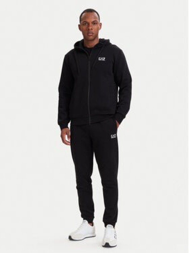 EA7 Emporio Armani Spodnie dresowe 8NPP64 PJVTZ 1200 Czarny Regular Fit