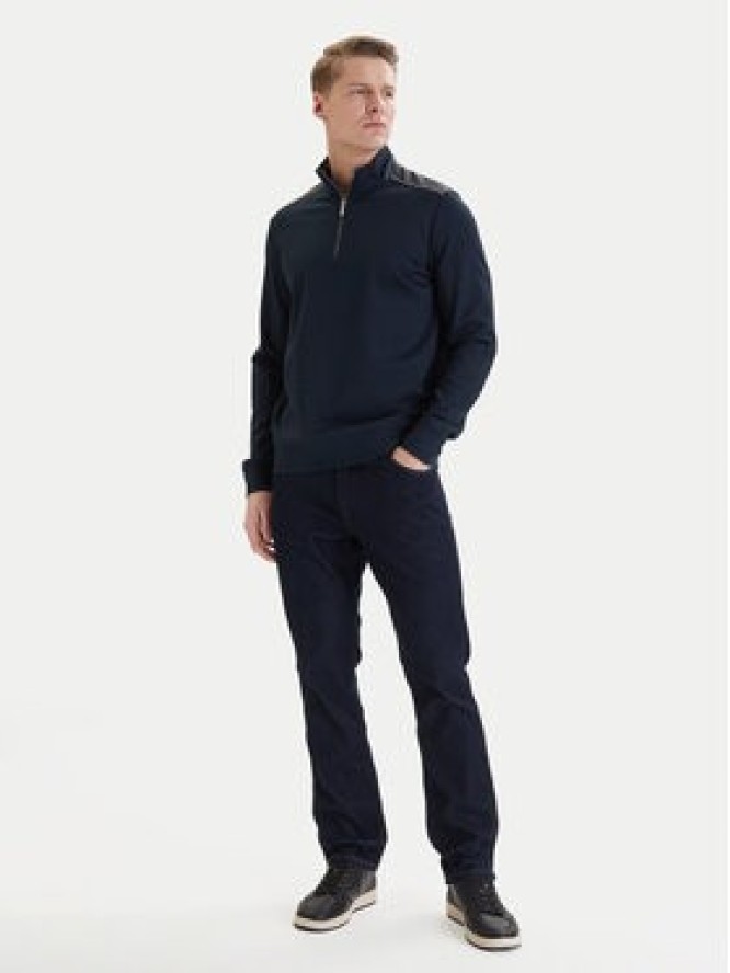 Bugatti Sweter 8550-15123E Granatowy Regular Fit