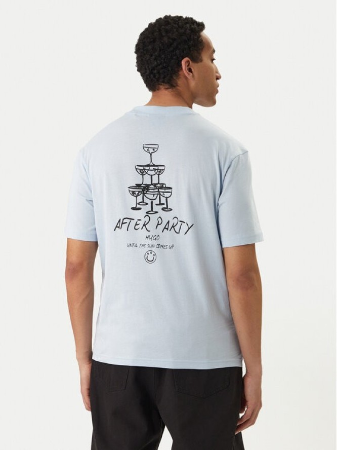 HUGO T-Shirt Nucavo 50560040 Błękitny Regular Fit