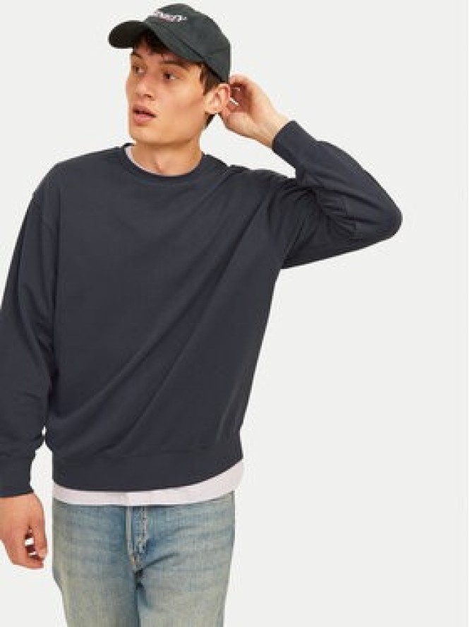 Jack & Jones Bluza Charge 12257853 Granatowy Loose Fit