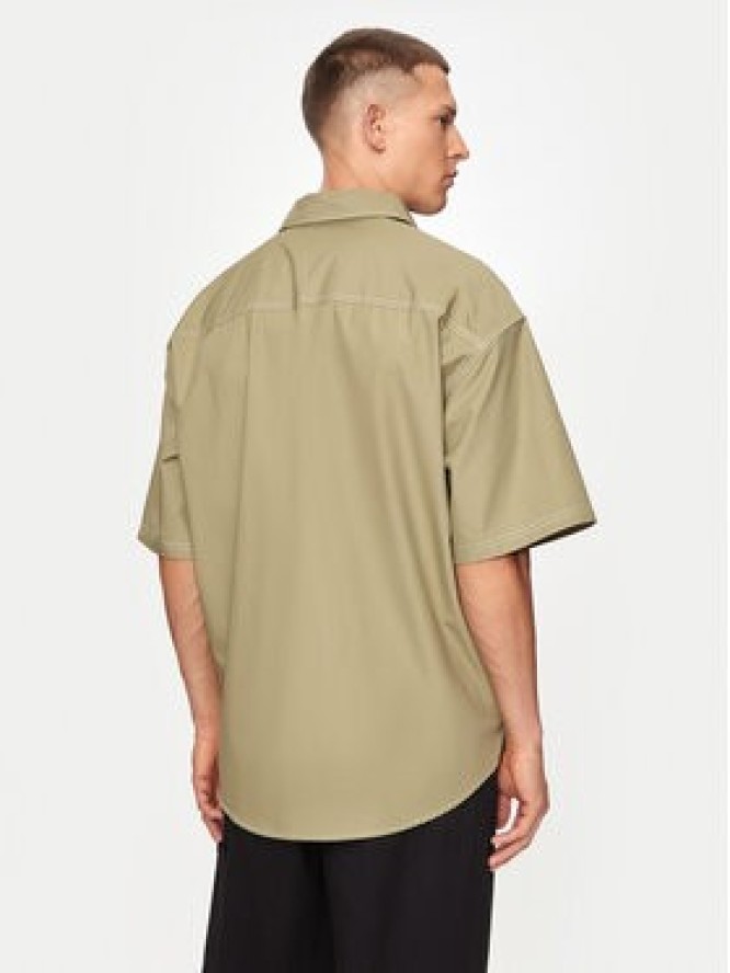 Converse Koszula M Wordmark Utility Shirt 10026433-A02 Khaki Regular Fit