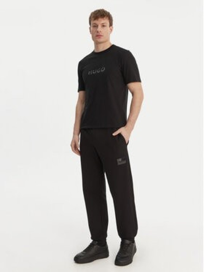 HUGO Spodnie dresowe Daylony 50557453 Czarny Regular Fit