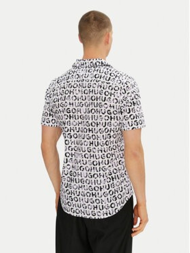 HUGO Koszula Ellino 50539328 Czarny Relaxed Fit