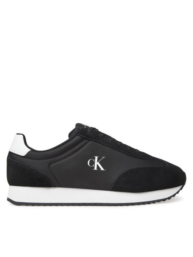 Calvin Klein Jeans Sneakersy Retro Runner Lace Up Ny-Su YM0YM01325 Czarny