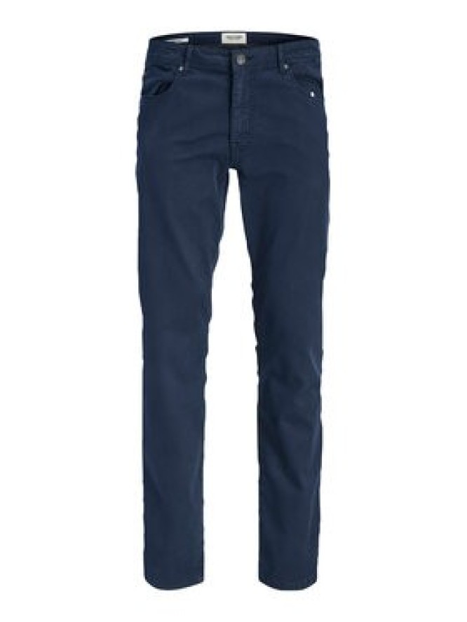 Jack & Jones Spodnie materiałowe Clark Finn 12293328 Granatowy Regular Fit