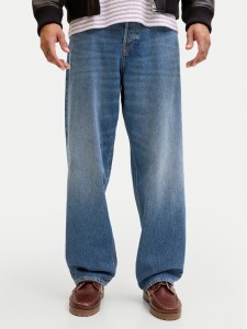 Jack & Jones Jeansy Eddie 12290185 Niebieski Baggy Fit
