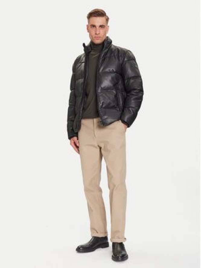 JOOP! Kurtka skórzana 17 Loman 80000852 Czarny Regular Fit