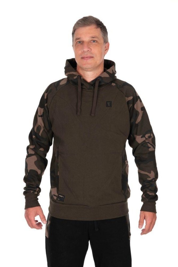 Bluza Z Kapturem Męska Wędkarska Fox Khaki Camo Premium 310 Hoodie
