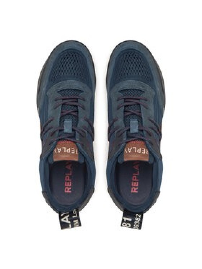 REPLAY Sneakersy GMS1P .000.C0055L Granatowy