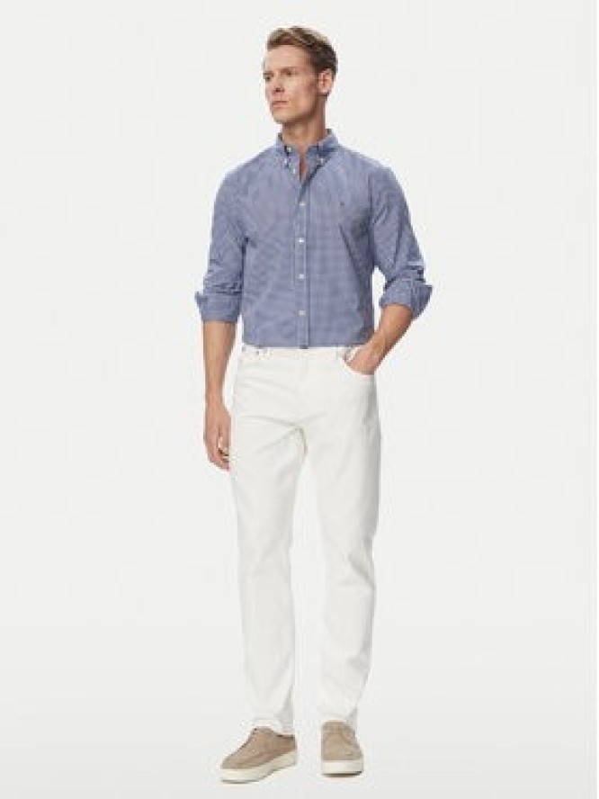 Tommy Hilfiger Koszula Gingham MW0MW43319 Niebieski Regular Fit