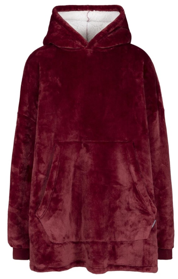 Trespass Cosiness - Obszerna bluza z kapturem At300 Dark Cherry
