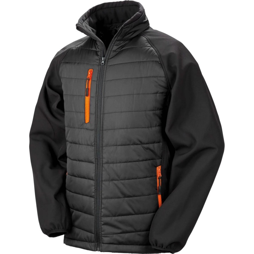 Kurtka Result Softshell Rembourrée Black Compass