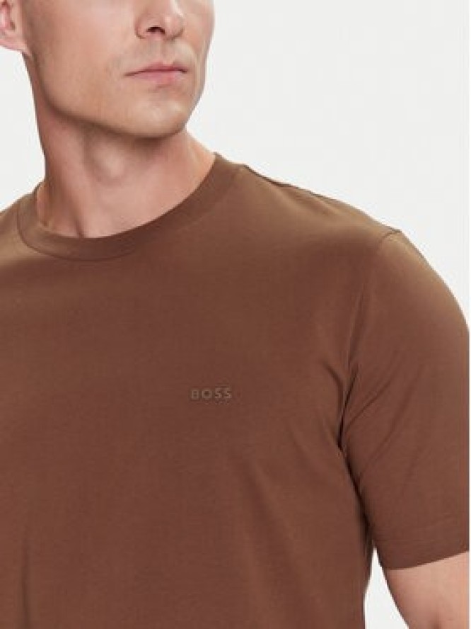 BOSS T-Shirt Thompson 01 50468347 Brązowy Regular Fit