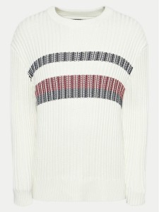Tommy Hilfiger Sweter MW0MW37246 Écru Regular Fit